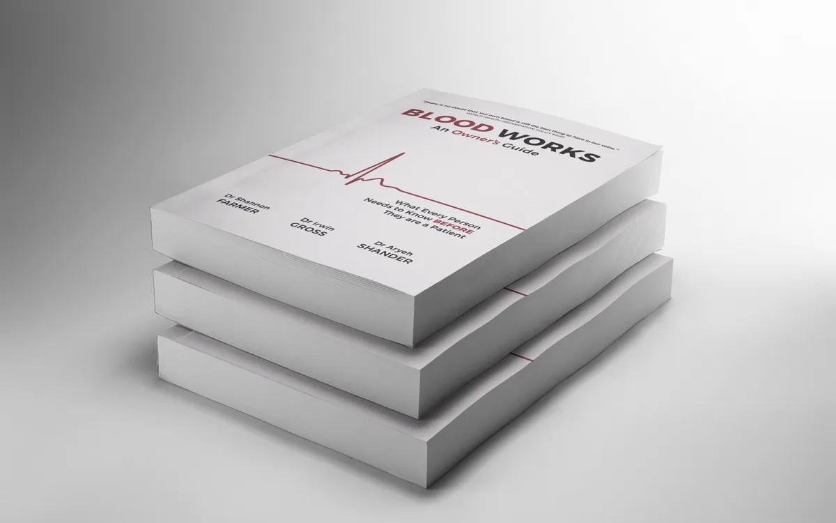 A stack of Blood Works paperbacks