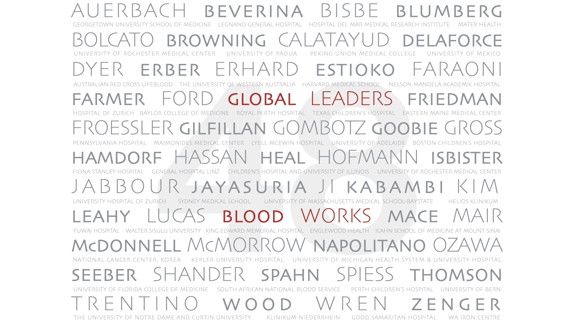 Blood Works Authors 48 Global Leaders